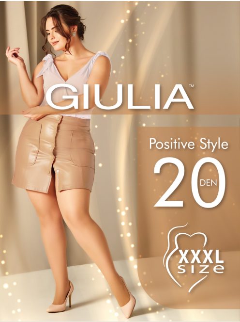 Giulia POSITIVE STYLE 20 Plus size méretű harisnyanadrág, puha, kényelmes, selymes hatás